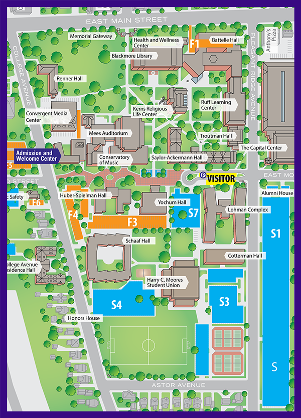 Capital University Campus Map Map Vectorcampus Map